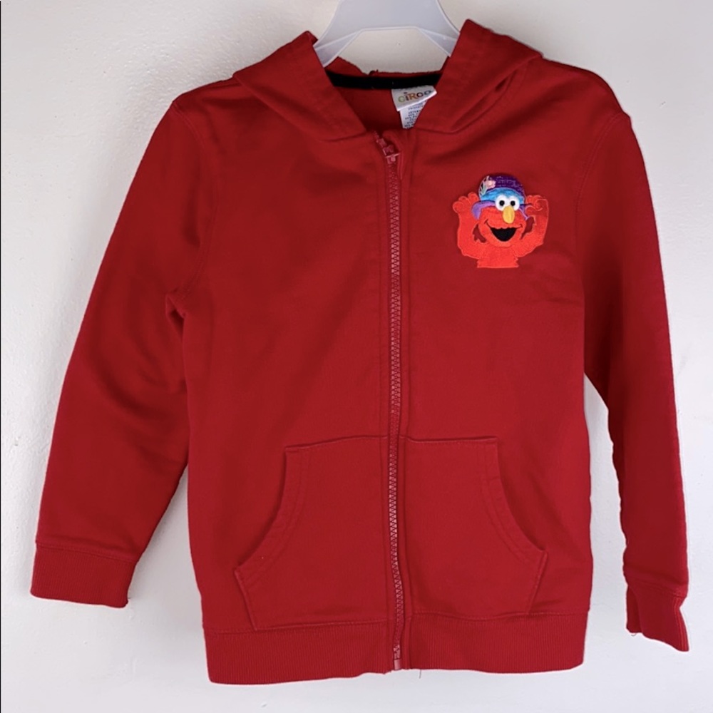Circo girl red zipper front Mohawk hoodie size 5T